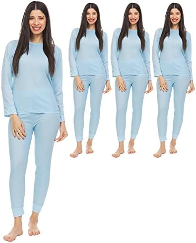 Thermal sets for women- soft breathable and warm premium cotton-poly blend