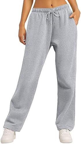 Stylish Wide-Leg Fleece-Lined Joggers for Women