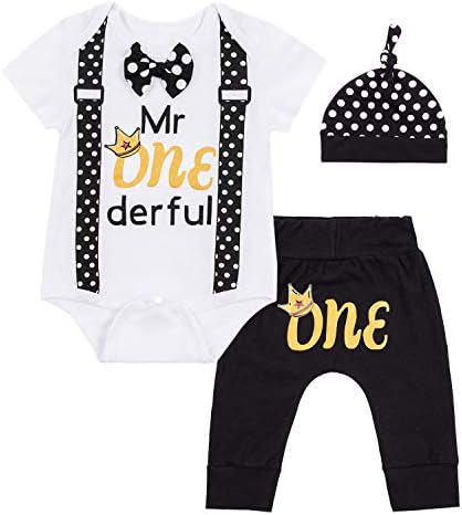 LENSOUS Baby First Birthday Outfit Set