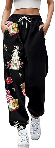 Rvidbe Womens Cozy Christmas Pants