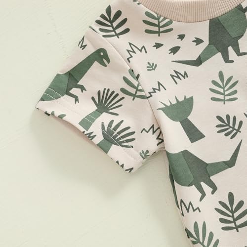 Dinosaur Child Toddler Boys Summer Clothes Set