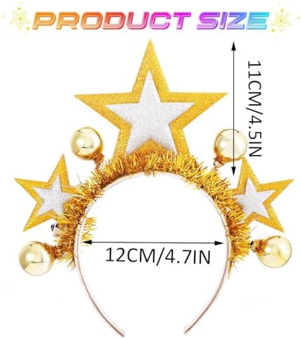 Gortin Glitter Star LED Headband