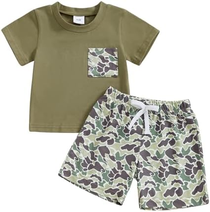 FIOMVA Toddler Baby Boy Summer Clothes