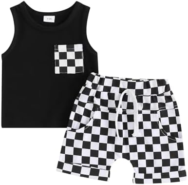 Lesimsam Baby Boy Summer Outfit Set