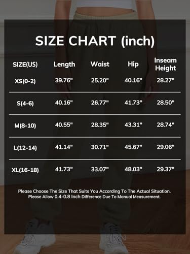 ATHMILE Womens Cozy Fleece Pocketed Sweatpants for Winter