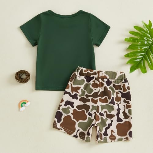 Mallard Duck Nearly Perfect Summer outfit for boys Toddler_shorts set