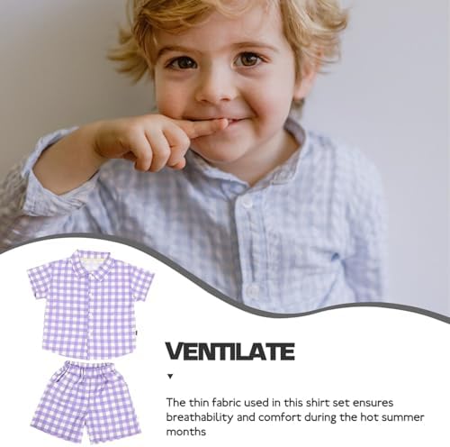 Safe Summer Outfit for Kids Unisex Cotton Suit Set