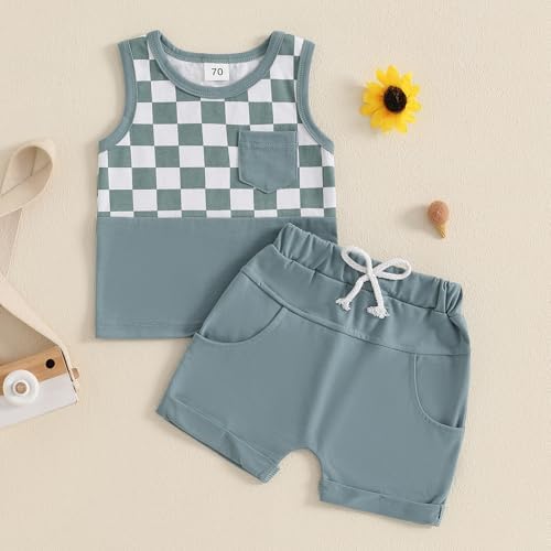 Engofs Toddler Boys Summer Outfits Lightweight Adorable Set