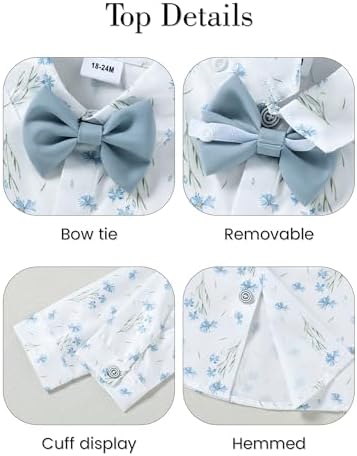 ZOEREA Boys Tuxedo Set - 1-5T Wedding Attire