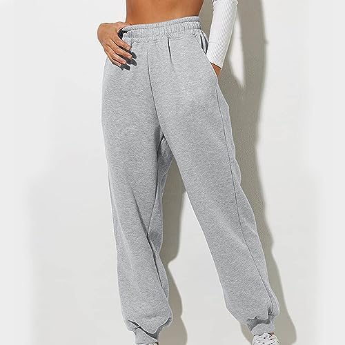 Womens Baggy High-Waisted Cotton Jogger