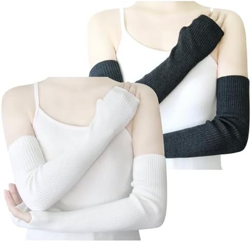 Warm Fingerless Arm Sleeves for Winter Keep Your Arms Naturally Stylized