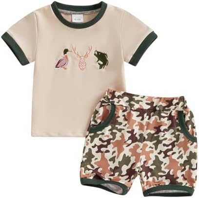 Ledy Champswiin Baby Boy Summer Clothes Set