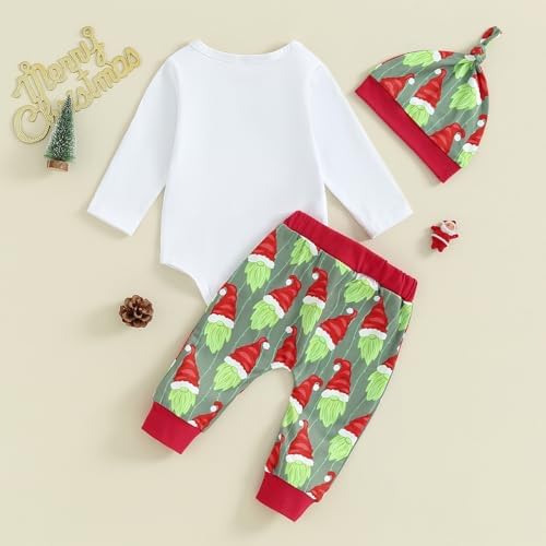 Baby Toddler Christmas Outfit Set Ruffle Top Flare Pants for Boys Girls