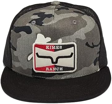 Kimes Ranch Unisex Truckers Sparkydesigned Adjustable Snapback Hat - Camo Patch