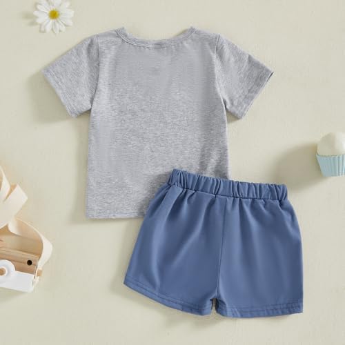 CBG Toddler Summer Toddler T-shirt Shorts Set Cute Playful Boys Outfit