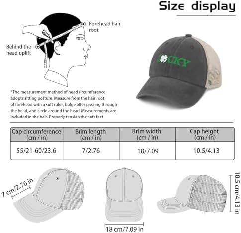 Lucky St Patricks Day Trucker Hat for WomenFestive and Fashionable Gift