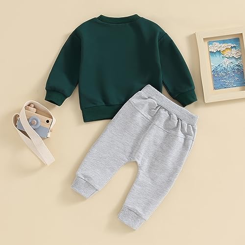 BeQeuewll Letter Print Toddler Set