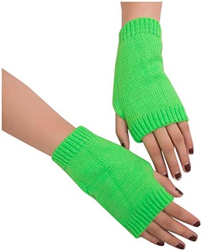 Warm Winter Gloves for Women - Stretchy Fingerless ArmWarmers