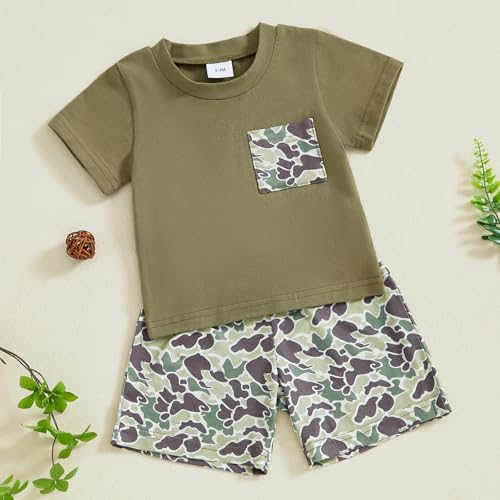 FIOMVA Toddler Baby Boy Summer Clothes