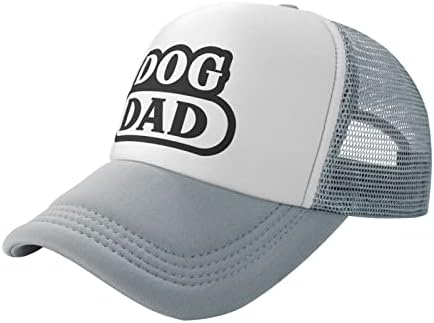 YGXZ Dog Dad Funny Baseball Cap Adjustable Hat for Men Women Gray