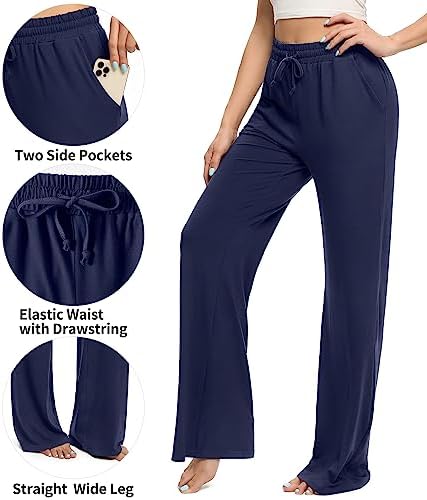 OLIKEME Womens Advanced Wide Leg Workout Pants