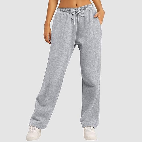 Stylish Wide-Leg Fleece-Lined Joggers for Women