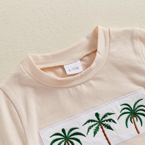 Sprifallbaby Baby Boy Tropical Print T-Shirt Shorts Set