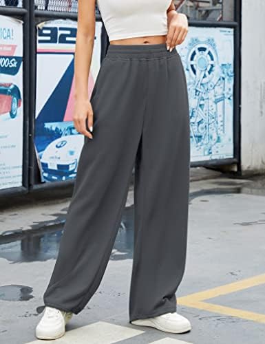 WROLLEM Womens Comfortable Wide Leg Sweatpants