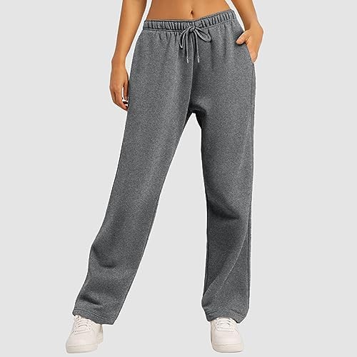 Wide Leg Plus Size Cotton Joggers for Women