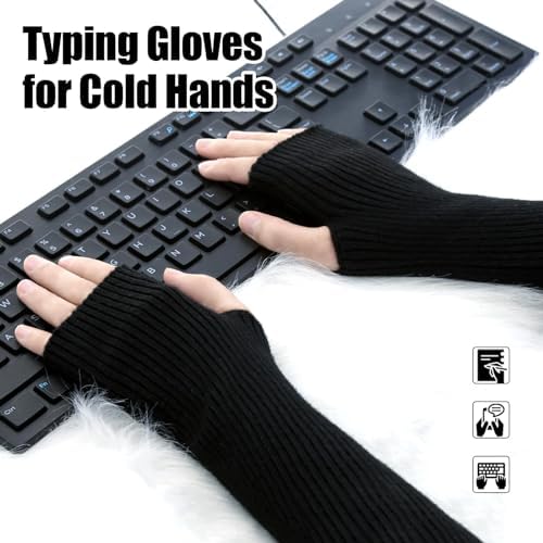 Warm Fingerless Arm Sleeves for Winter Keep Your Arms Naturally Stylized