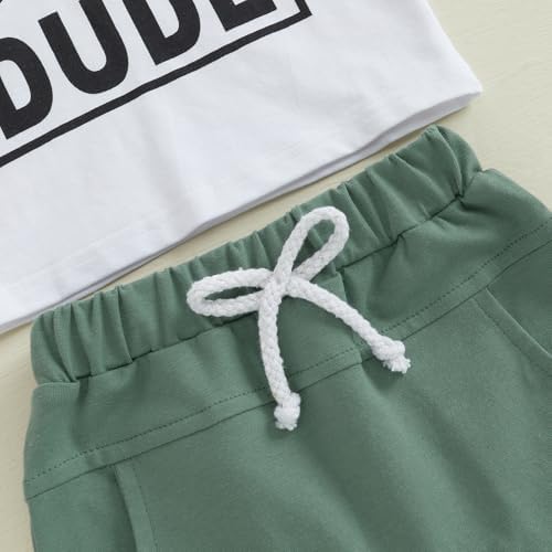 MoZiKQin Toddler boys summer t-shirt set