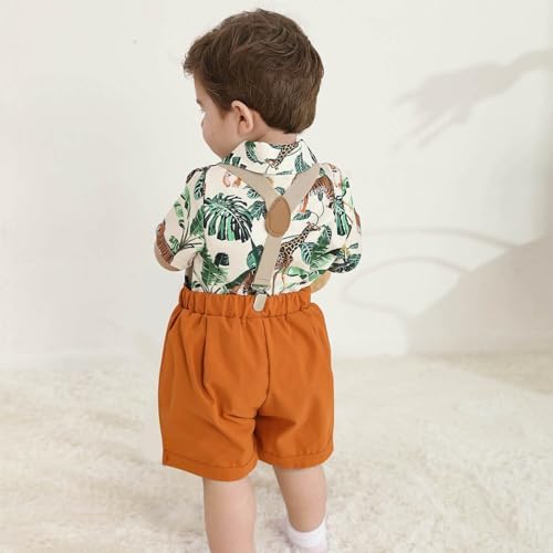 ZOELNIC Baby Boy Short Sleeve Outfit for Toddlers