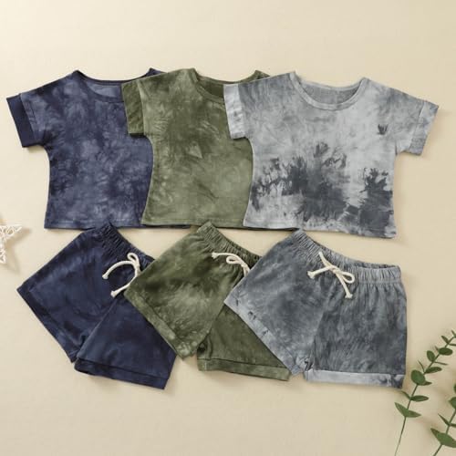 Cool Tie-Dye Summer Set for Baby Boys