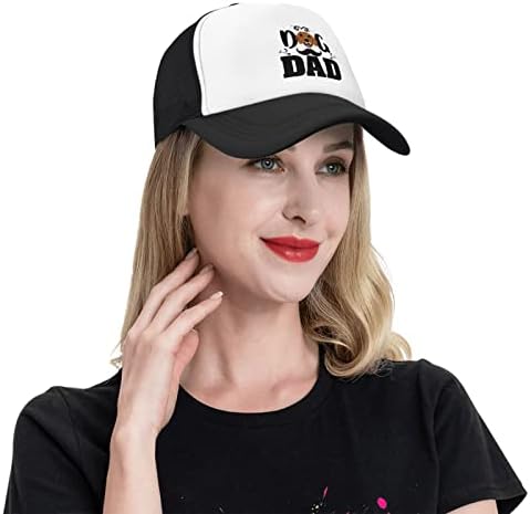 Smiley Dog Dad Funny Baseball Cap