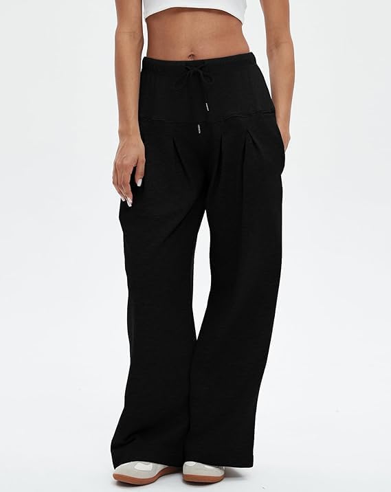 TITOMD Womens Wide Leg Athletic Joggers