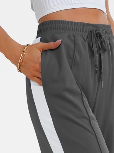 Durable Stylish Wide Leg Womens Track Pants with Pockets
