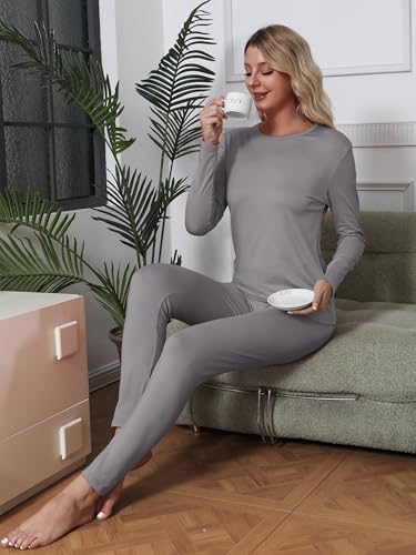 VZV 3 Set Thermal Underwear for Women Soft Fleece Liner