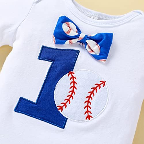 GRNSHTS Baby Boy Funny 1st Birthday Clothes - Bow Tie Romper Set