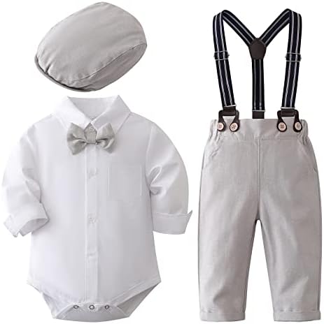 IBOBOOM infant boys dress shirt pants set