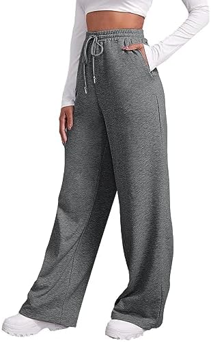 Wide Leg Plus Size Cotton Joggers for Women