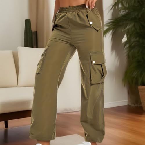 Wide Leg Casual Cargo Sweatpants for Women