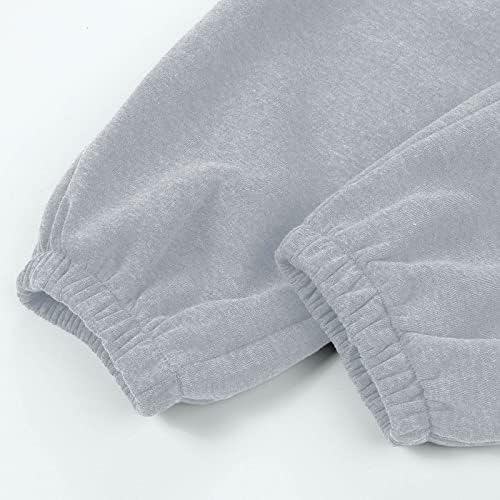 Womens Baggy High Waisted Sweatpants with Pockets