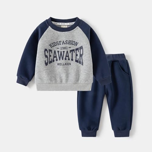 Boys Baby Clothes Autumn Warm Sweater Pants Set