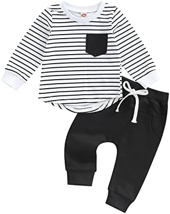 Sol Long Sleeve Striped Baby Boy Outfit