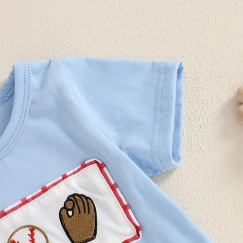 2PCS Summer Toddler Baseball Outfit for Boys