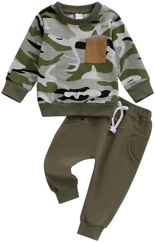 Camouflage Toddler Boys Two Piece Set