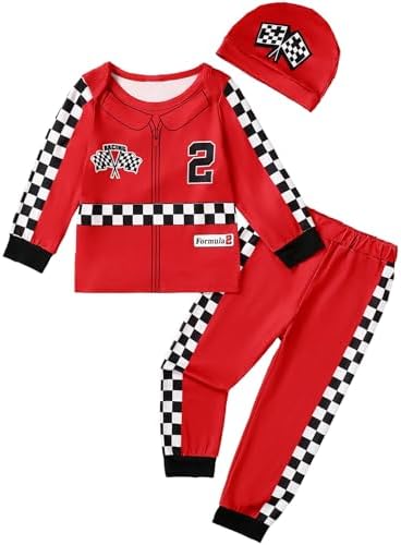 Hapidoos Baby Boy 2nd Birthday Race Car Driver Outfit Fun Toddlers Party Gear