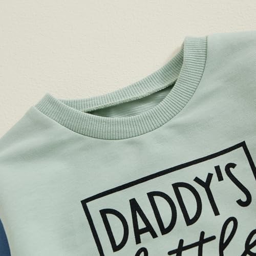 Baby Boy Contrast Letter Print Fall Outfit Set