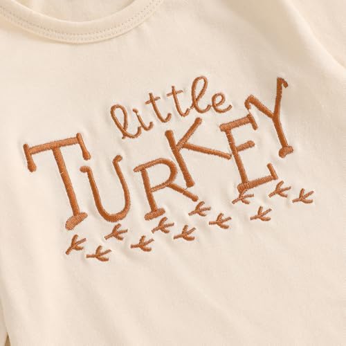 My First Thanksgiving Baby Boy Outfit Infant Little Turkey Cuteness