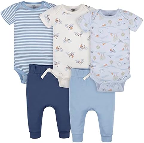 Gerber Blue Puppy Unisex-Baby Pant Set